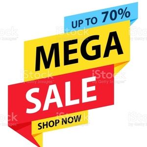 MEGA SALE 5/19.  All items 5 for $19.00